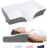 Adjustable Neck Pillows for Pain Relief Sleeping, Enhanced Ergonomic Contour Shoulder Support, Cooling Cervical Memory Foam Pillows, No Smell Orthopedic Bed Pillow for Side Back Stomach Sleeper