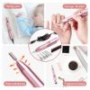 Electric USB Nail Drill with Visible Display Screen, Professional 35000 RPM Nail Drill Machine with 6 Heads & 56 Sanding Bands, for Acrylic/Gel Nails, Manicure Pedicure Shape Tools and Home Salon