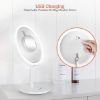 3 Color Lighting Modes LED Vanity Mirror with Light, Detachable 5X Magnification Mirror, USB Charging Lighted Cosmetic Mirror with Storage Tray