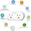 Wifi Smart Plug,Mini Smart Outlet Works with Alexa and Google Assistant, Socket Remote Control Your Devices from Anywhere, No Hub Required (2 pack)