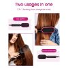 Ceramic Hair Straightener Brush, Hot Comb, Fast Heating & 5 Level Temperature Adjustable, Suitable for Hairless Silky Hair, Anti Scalding and Automatic Shedding, Safe and Easy to Use