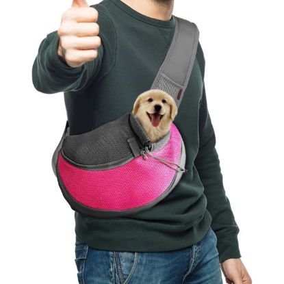 Pet Sling Carrier- Mesh Traveling Cat Carrier Pouch - Pet Sling Dog Cat Carrier - Pet Sling