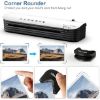 Picture of Laminator 13 Inch A3 Laminator Machine, 9 in 1 Desktop Thermal Laminator Never Jam 40 Laminating Pouches, Paper Trimmer and Corner Rounder, 1Min Fast Warm-Up Home Office School Use, White