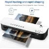 Laminator, A4 Laminator Machine, 4 in 1 Thermal Laminator for Home Office School Use, 9 inches Max Width, Quick Warm-Up, Paper Trimmer, Corner Rounder (15 Laminating Pouches)