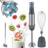 Picture of Immersion Blender Handheld 1100W 3 in 1 Corded Stick Hand Blenders for Kitchen with Trigger Speed Control, with Whisk, Milk Frother Attachemnts, Perfect Emulsifier for Soup, Smoothie, Puree