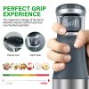 Picture of Immersion Blender Handheld 1100W 3 in 1 Corded Stick Hand Blenders for Kitchen with Trigger Speed Control, with Whisk, Milk Frother Attachemnts, Perfect Emulsifier for Soup, Smoothie, Puree