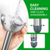 Picture of Immersion Blender Handheld 1100W 3 in 1 Corded Stick Hand Blenders for Kitchen with Trigger Speed Control, with Whisk, Milk Frother Attachemnts, Perfect Emulsifier for Soup, Smoothie, Puree