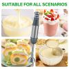 Picture of Immersion Blender Handheld 1100W 3 in 1 Corded Stick Hand Blenders for Kitchen with Trigger Speed Control, with Whisk, Milk Frother Attachemnts, Perfect Emulsifier for Soup, Smoothie, Puree