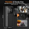 Picture of Tire Inflator Portable Air Compressor - 150PSI & 10000mAh Cordless Air Pump with Digital Tire Pressure Gauge, Accurate Dual LCD Display & LED Light, Portable Air Pump for Car/Motorcycle/E-Bike/Ball