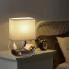 Picture of SZRSTH 15.7" Bedside Table Lamp for Bedroom, Dual Fast USB Charging Ports, Fully Dimmable Nightstand Lamps