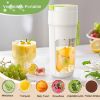 Picture of Boyun Daj Portable Blender, 340 ml Personal Juicer Cup,USB Rechargeable,Household Fruit Mixer for Shakes and Smoothies,Easy to Clean,BPA Free for Travel, Home and Office
