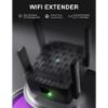 Picture of KIDSNADO 2025 WiFi Extender-Wireless Signal Repeater Booster,Dual Band 2.4GHz & 5GHz Wireless Repeate,Dual-band Speeds Up To 1200Mbps Wall-Through Strong WiFi Booster,Covers Up to 9800 Sq.ft （black）