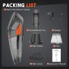 Picture of TRAKAR Handheld Vacuum Cordless, 28000PA Strong Suction Hand Held Car Vacuum Cleaner, Portable Hand Vacuum Rechargeable with Nozzles & LED Light for Home, Car, Office, Pets