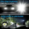 Picture of Flashlight LED Rechargeable Flashlights， 200000 High Lumens with 5000mAh ,5 Modes LED Flashlight Adjustable,High Powered Flash Lights Waterproof Handheld Flashlights for Home Camping Hiking